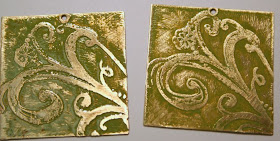 Etching adventures in brass: Step #4 - patina-ed & glazed :: All Pretty Things