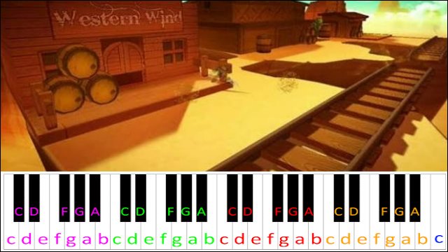 Wild West (Lost Saga) Piano / Keyboard Easy Letter Notes for Beginners