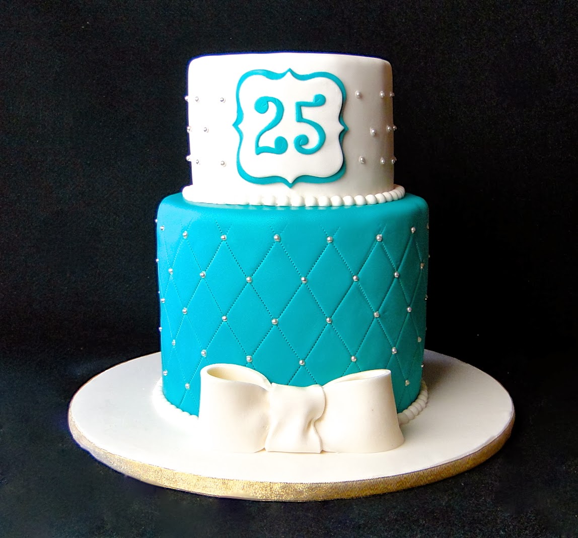 Baking Maniac: Elegant 25th Birthday Cake!