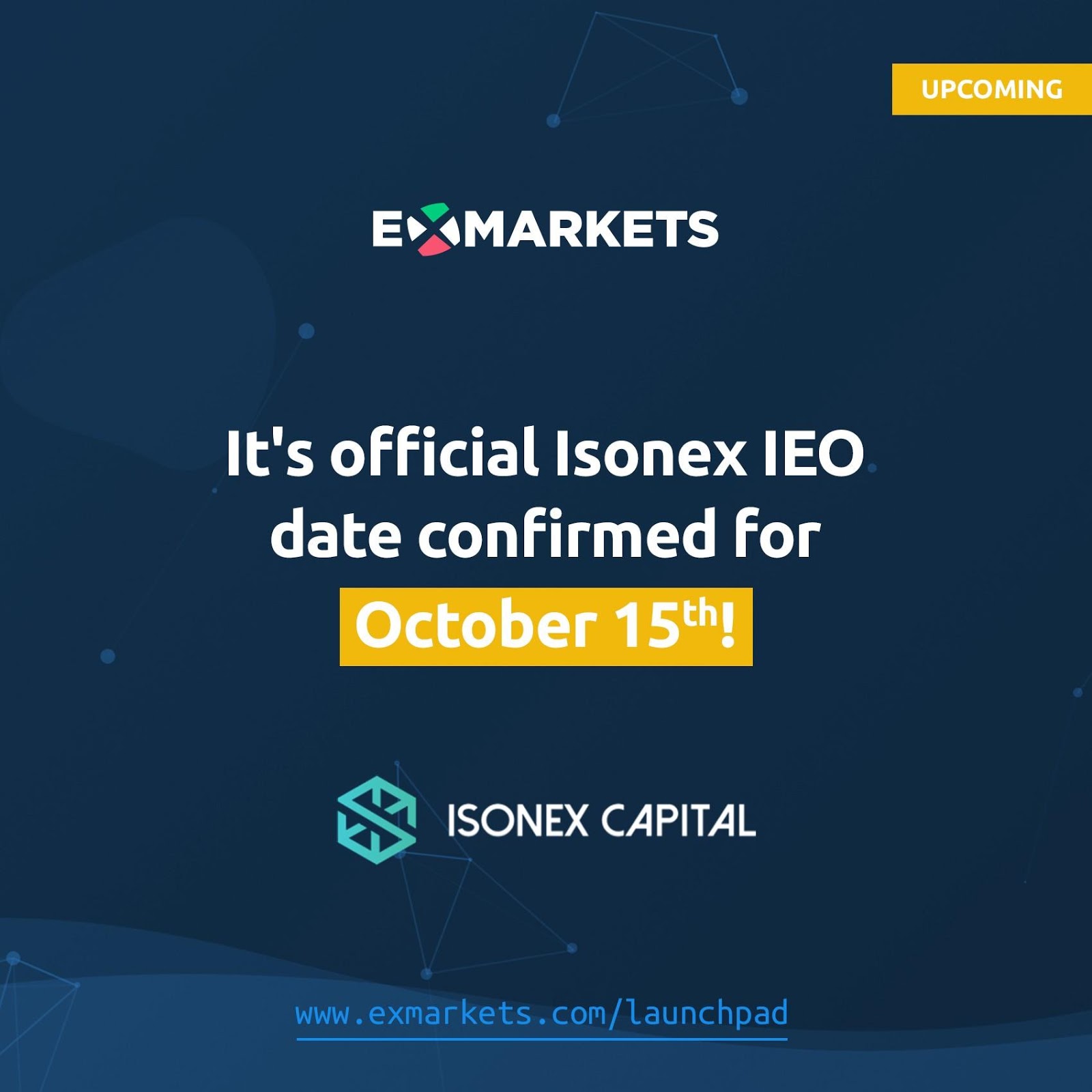 IEO launch date for Isones