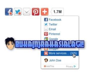 Addthis Sharing Buttons for Blogger.