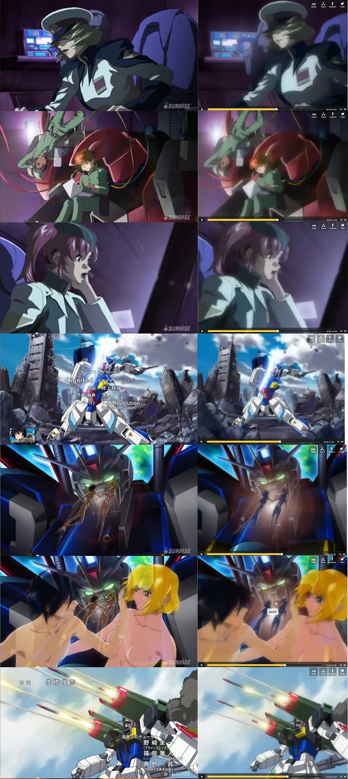 Gundam Guy Mobile Suit Gundam Seed Destiny Hd Remaster Episodes Comparison Images Updated 8 16 13