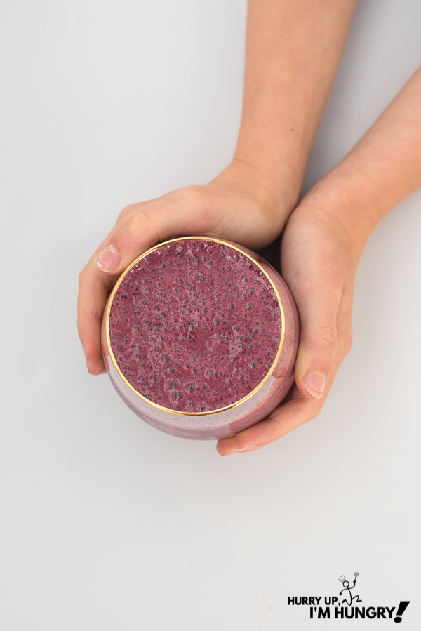 Ditch the banana blueberry smoothie and try this Saskatoon berry banana smoothie instead