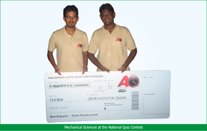 The Mahindra Auto Quotient is a National Level Auto Quiz Contest that is