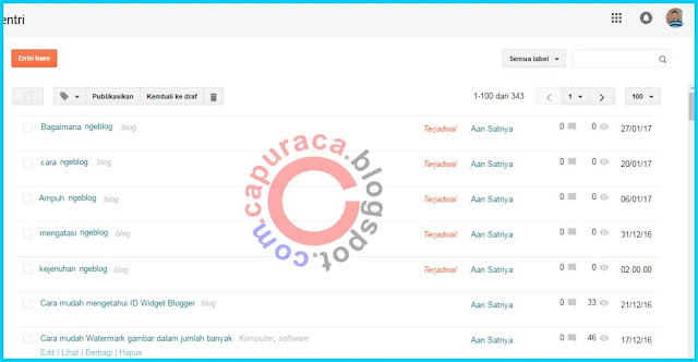 menjadwal artikel agar tidak bosan ngeblog