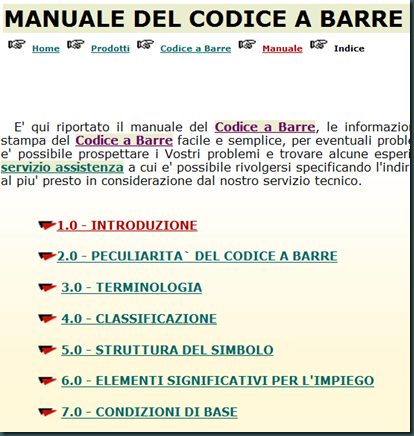 MANUALE DEL CODICE A BARRE