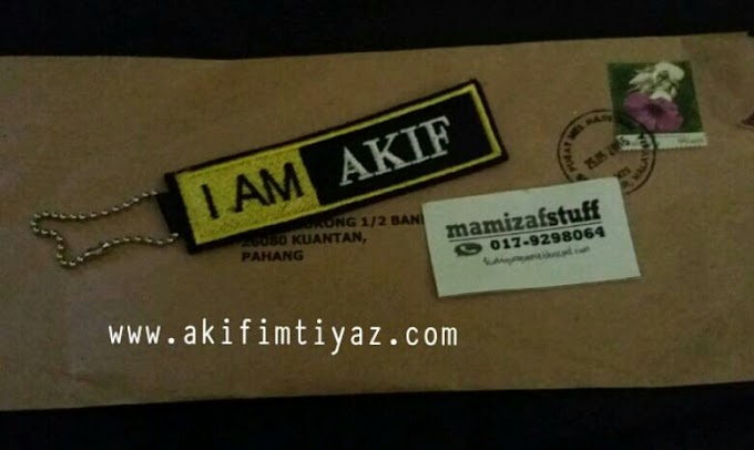  Keychain I AM AKIF Daripada Blogger Hidayu Ayumie 