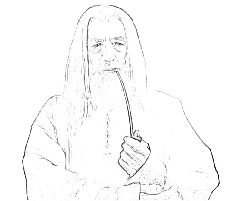 Gandalf Hobbit Coloring Pages Coloring Pages
