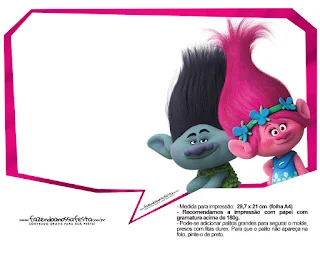 Trolls Dialogue Globes that you can use for Toppers or for you Photo Booth.