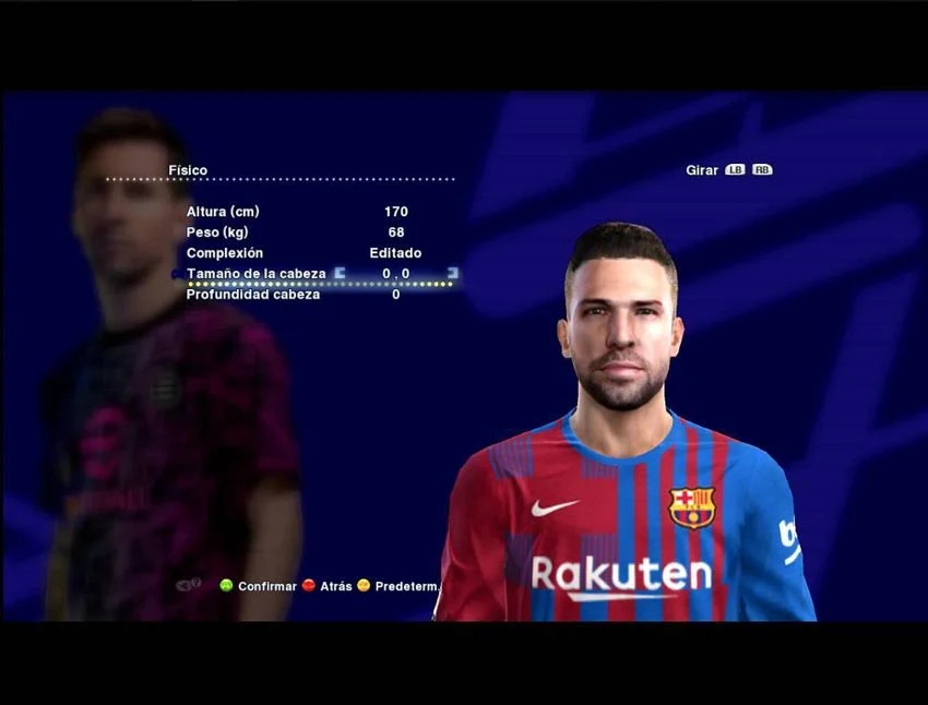 Jordi Alba Face For PES 2013