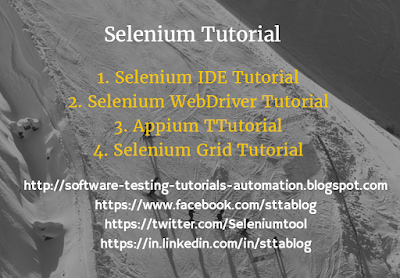 Selenium Tutorial