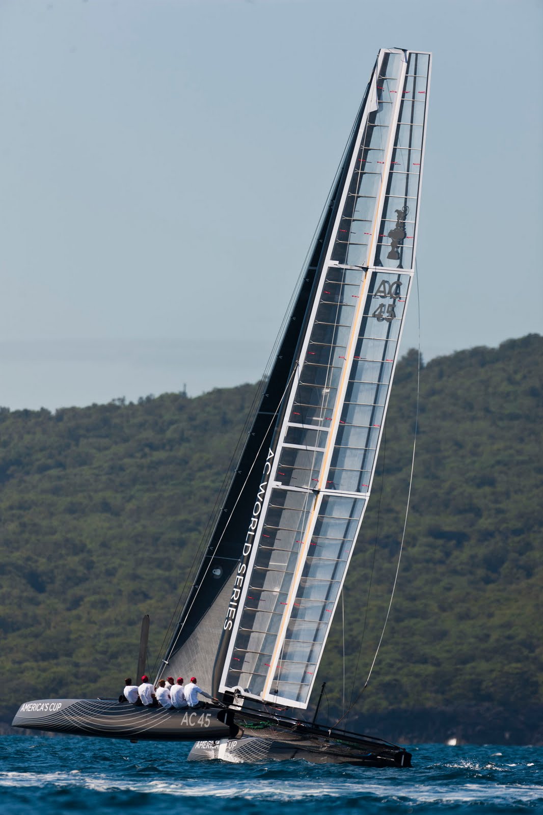 sailracewin: america's cup: ac45 wing-sailed catamaran