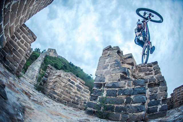 David Cachon, mountain bike en la Gran Muralla China