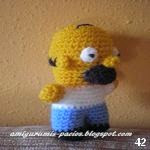 patron gratis muñeco Homer Simpson amigurumi, free amiguru pattern doll Homer Simpson