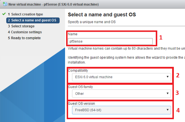 VMWare ESXi: Instalar pfSense