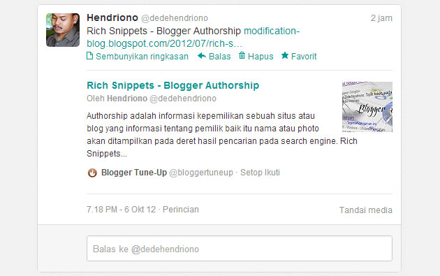 Dengan Twitter Cards