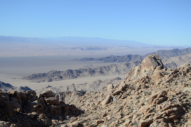 Mount San Gorgonio is almost vanishing in the distance