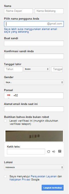 cara membuat email gmail