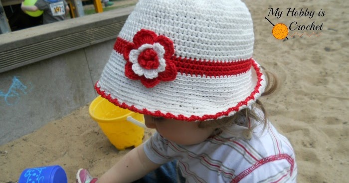 My Hobby Is Crochet: Toddler Cotton Sun Hat - Free Crochet Pattern with  Tutorial