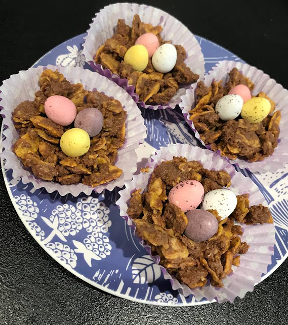 Chocolate Easter Egg Nests