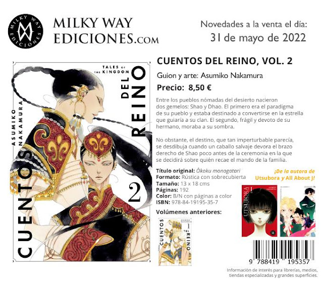 Milky Way Ediciones - Novedades mayo 2022