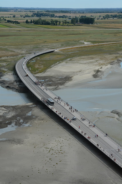 Views Mont Saint-Michel bridge