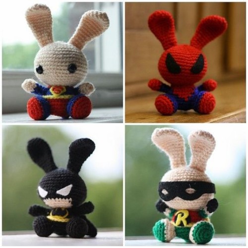 Superhero Bunnies - Free Pattern