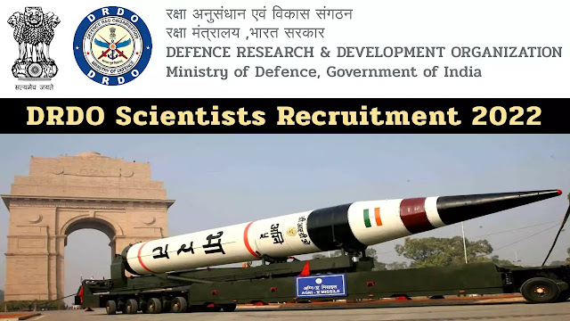 DRDO Scientist Recruitment 2022 , DRDO RAC Scientist Recruitment , Scientist B Recruitment 2022