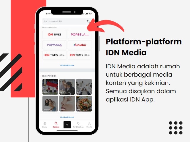 media platform idn app