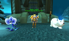 Grand Master Payne and his pets in Icecrown