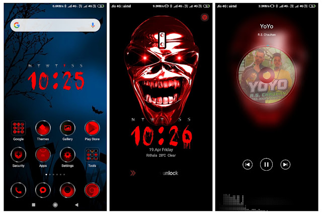 Evil Red MIUI Theme For Xiaomi Mobile