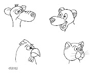 Doodle Cartoon Animals. These are some new cartoon animal doodles that I . (four cartoon animals)