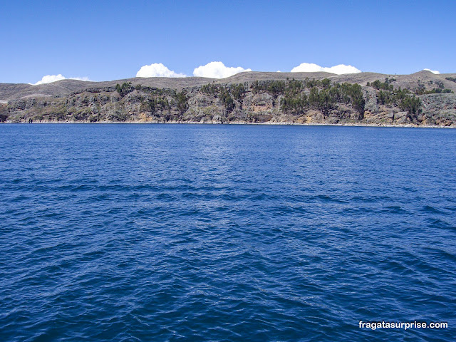 Lago Titicaca na Bolívia