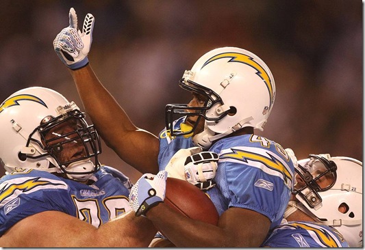sproles celebrates touchdown