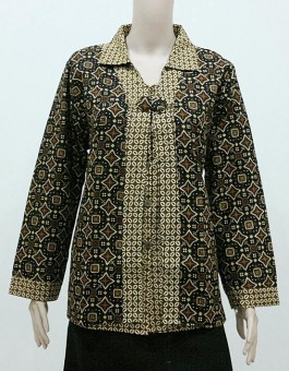 Trend Model Baju  Dinas  Guru  Setelan Batik  Modern Model 