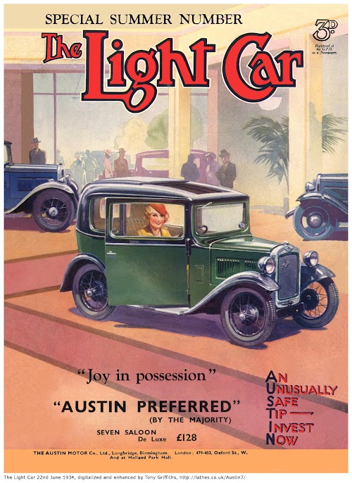 Austin Seven RP - The Light Car 22nd June 1934