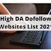 70+ High DA Dofollow Websites List for Backlink 2021