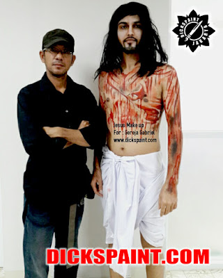 body painting jesus jakarta