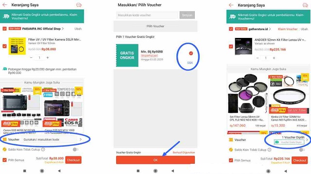 Cara Membeli Voucher Gratis Ongkir di Shopee Cara Membeli Voucher Gratis Ongkir di Shopee Terbaru