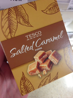 tesco salted caramel fudge 