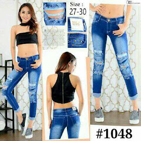 celana jeans, celana jeans wanita, celana jeans wanita sobek, celana jeans sobek, celana sobek wanita