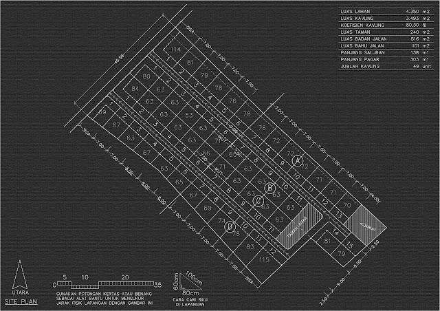 gambar site plan kavling