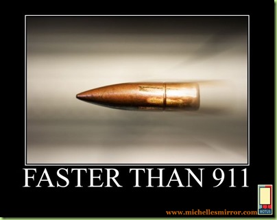 gun bullet faster than 911 WM