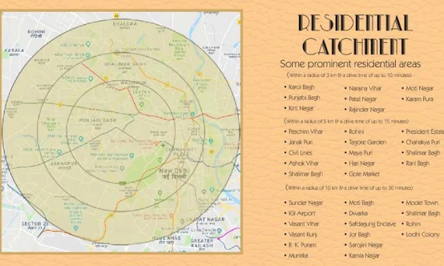 Raheja Delhi Mall Location Map