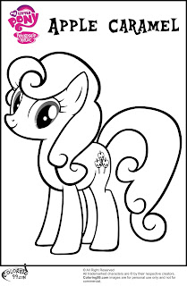 apple caramel coloring pages