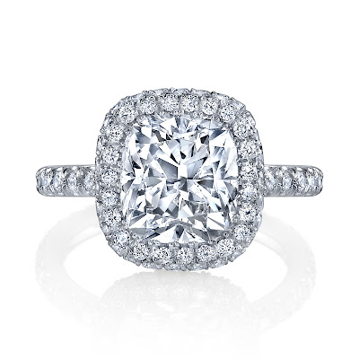 The Eva cushion engagement ring.