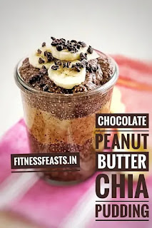 Chocolate peanut butter chia pudding