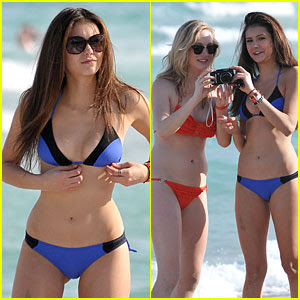  Nina Dobrev Bikini Photos