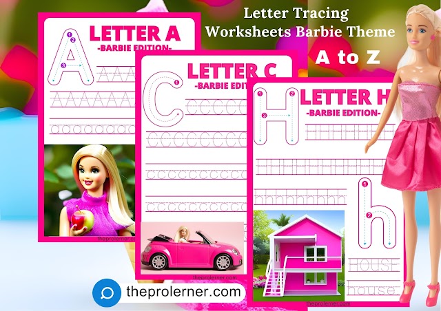 Discover Early Learning with Letter Tracing Worksheets Barbie Theme