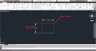 Cara Membuat Rectangle Opsi Dimension di AutoCAD
